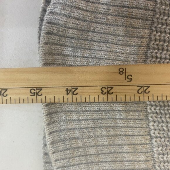 Gap Hoodie Sweater Womens M Petite Gray Cotton Knit Ribbed Pullover - Picture 8 of 9